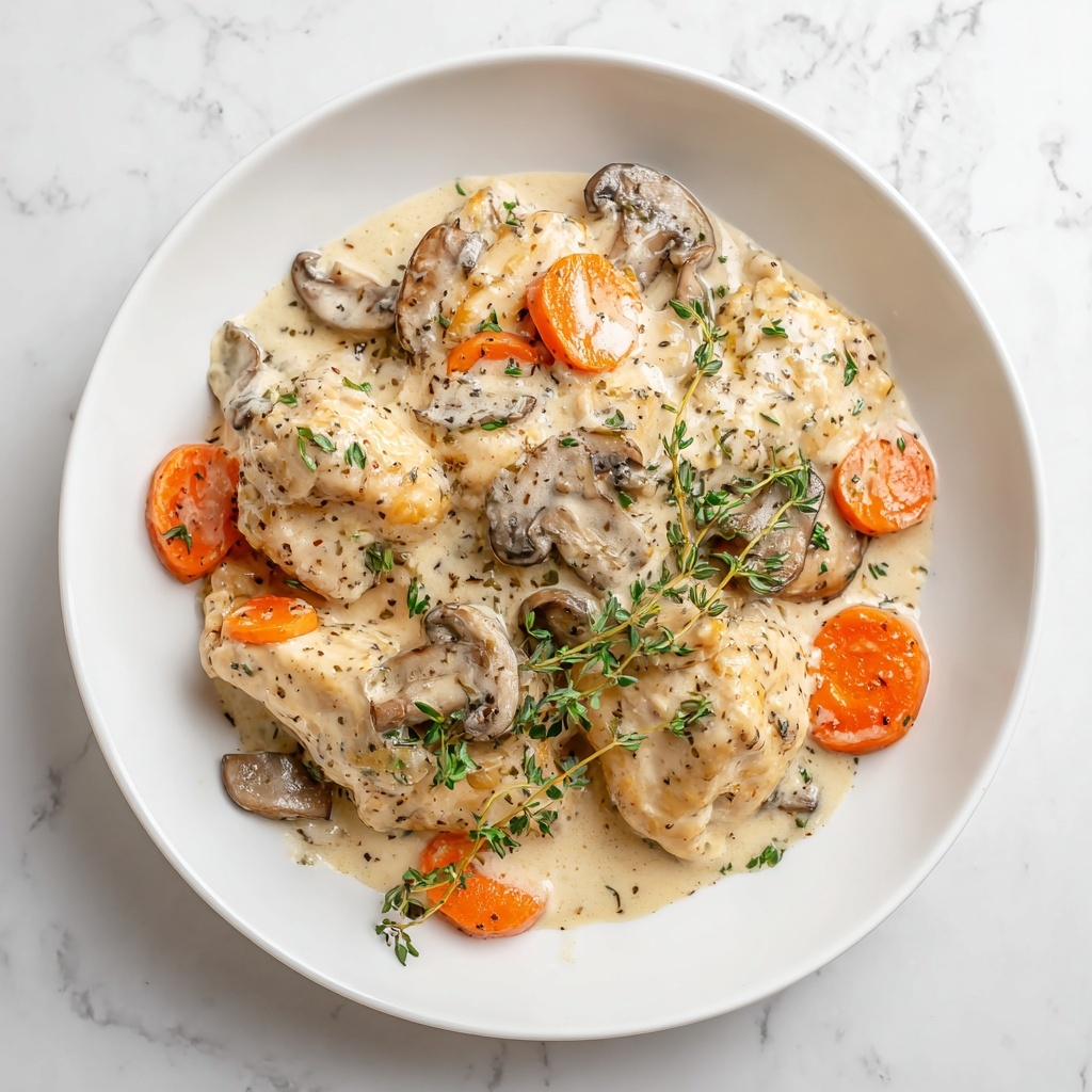 Creamy Mushroom Chicken and Wild Rice Soup Recipe - Recipe Image