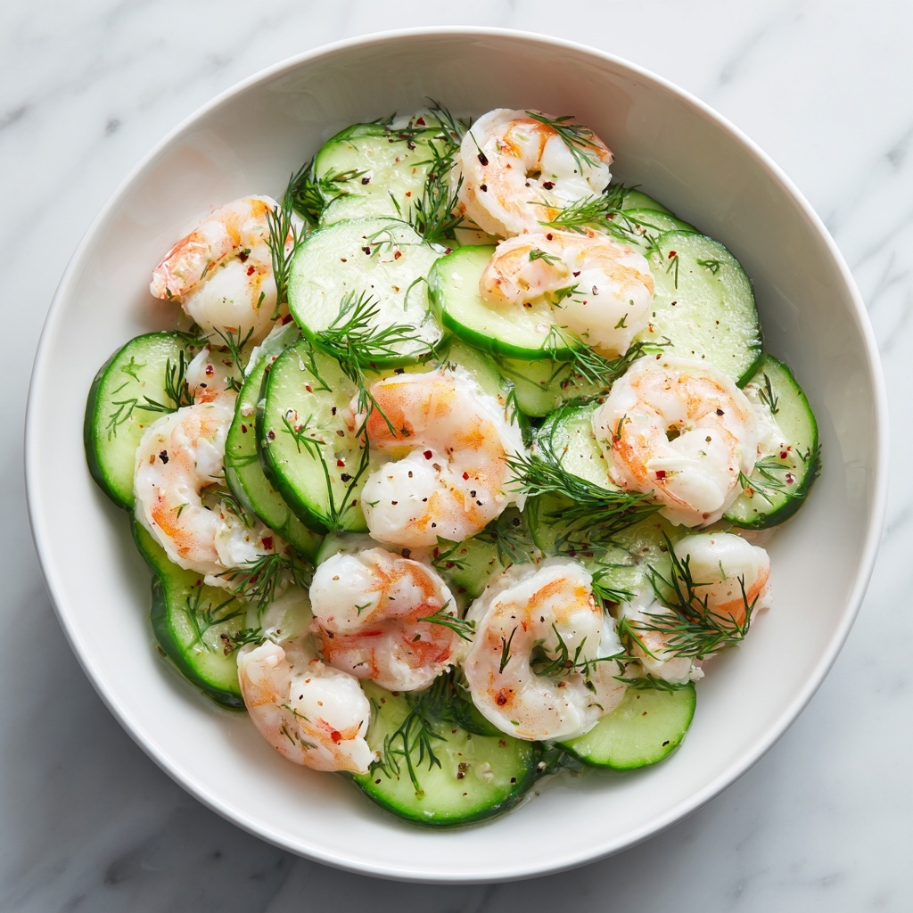 Creamy Cucumber Shrimp Salad Recipe - Recipe Image