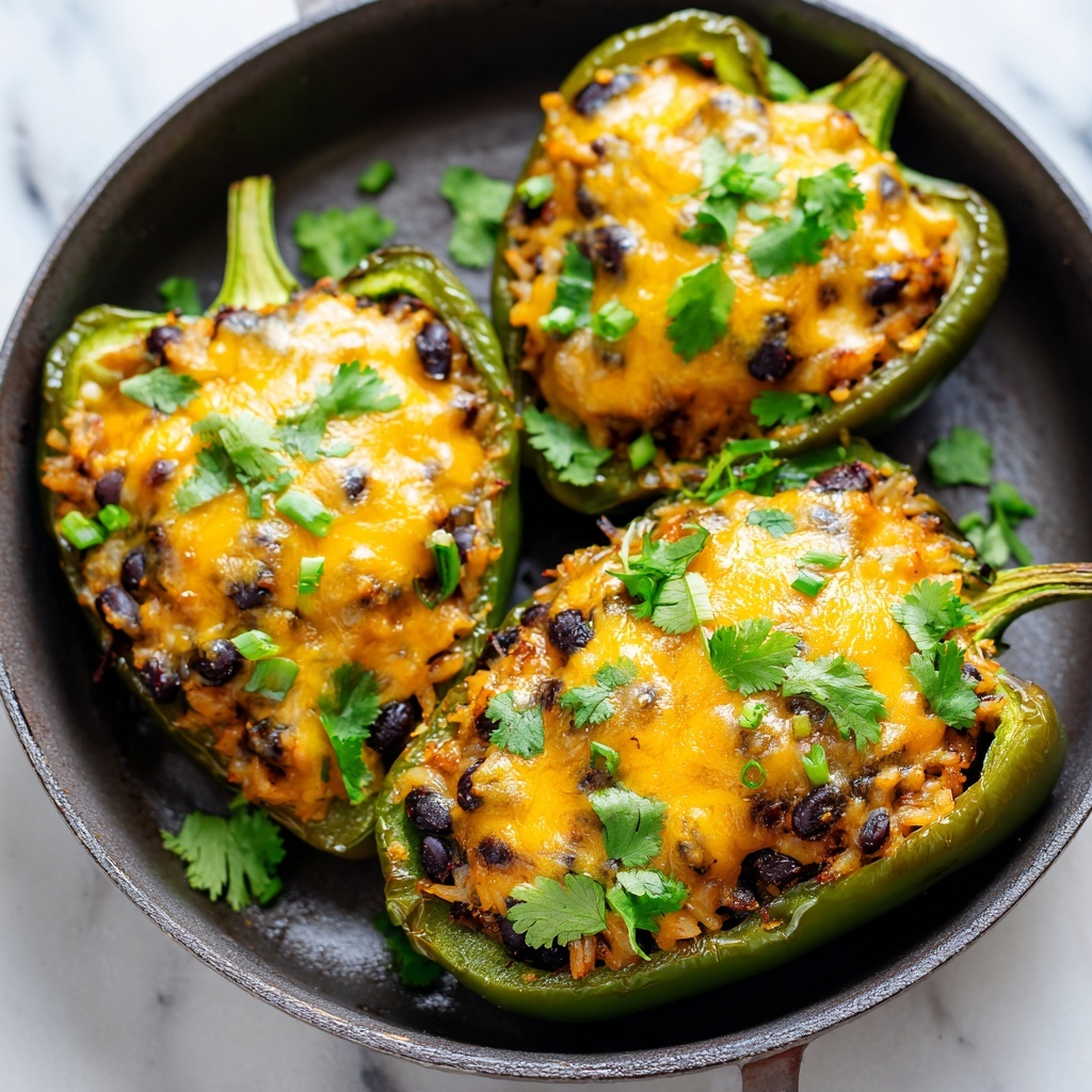 Baked Stuffed Poblano Peppers Recipe - Recipe Image