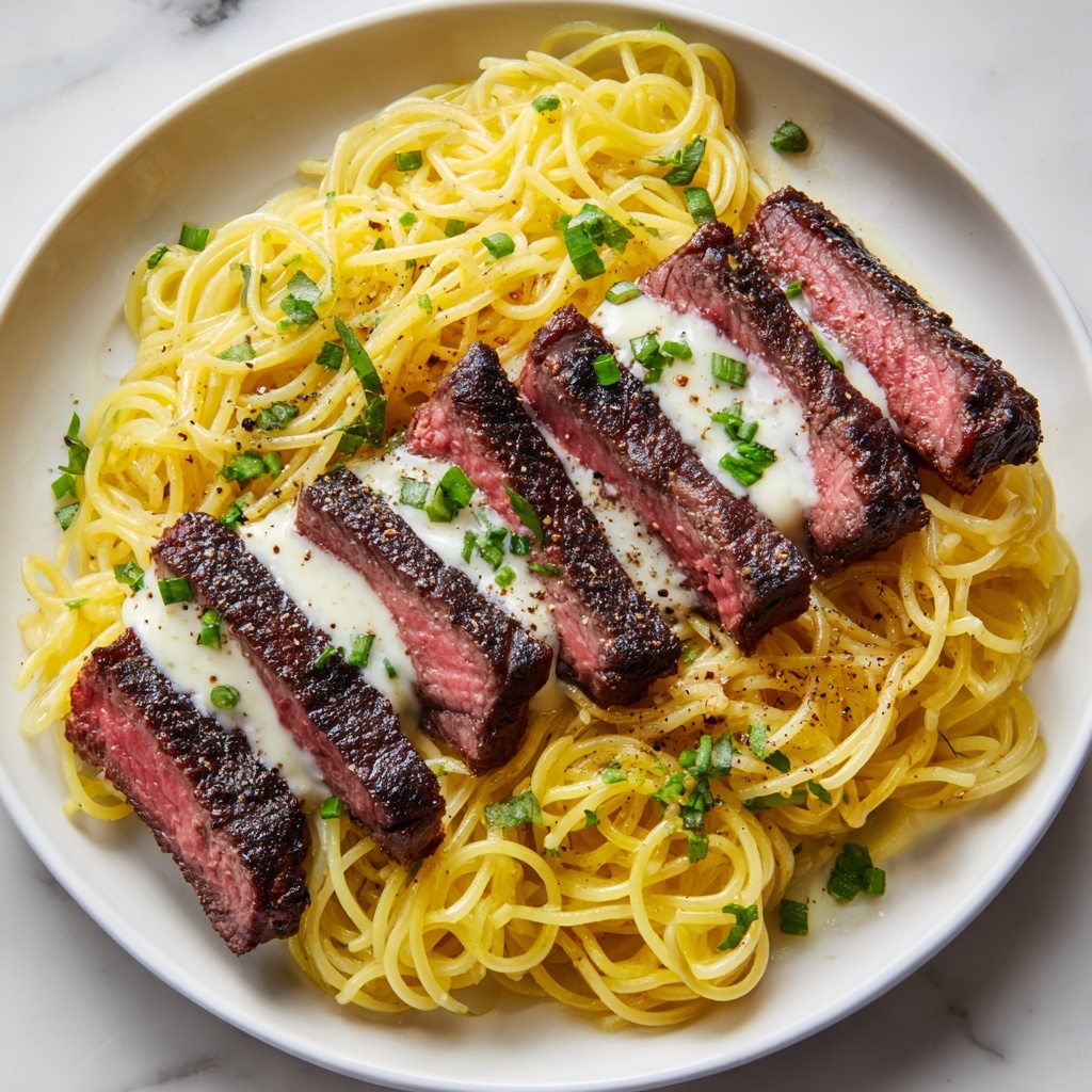 Garlic Butter Steak Lightning Noodles Recipe - Recipe Image