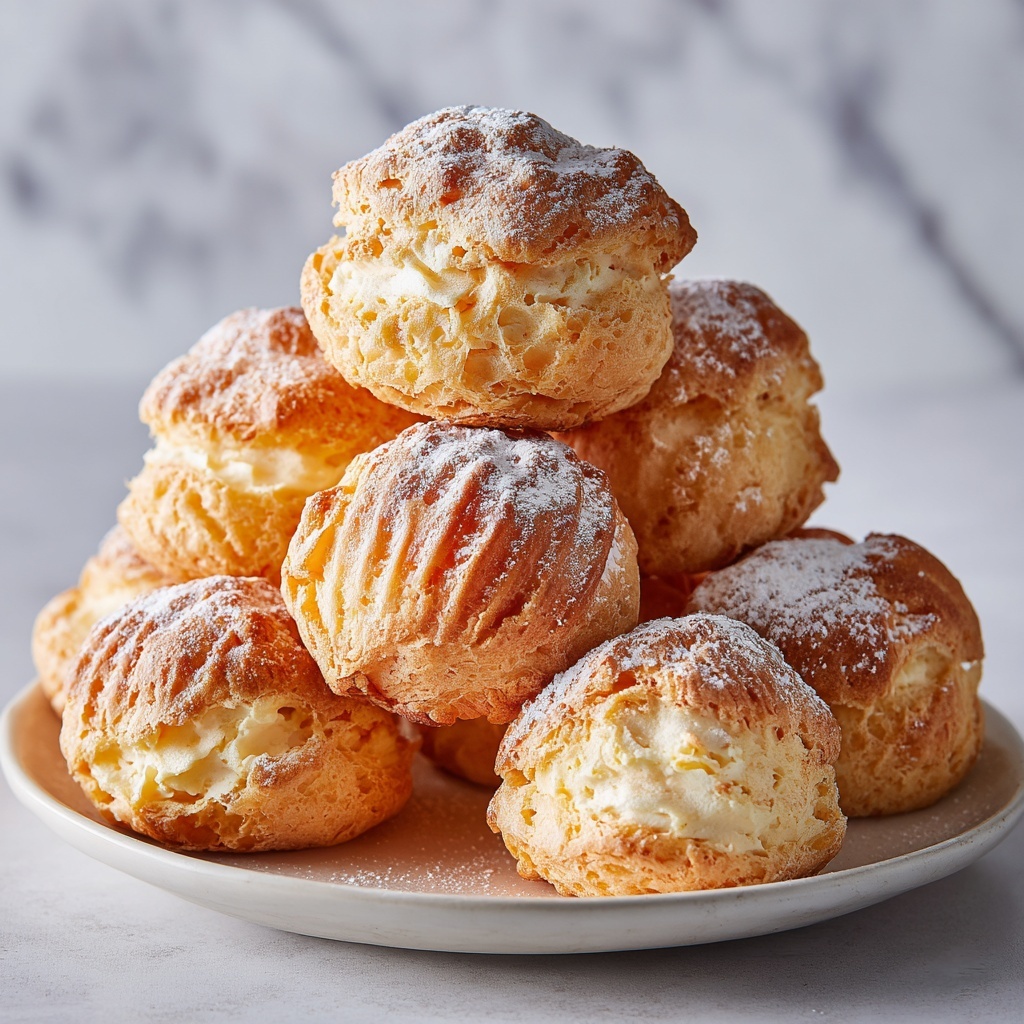 Cinnamon Cream Cheese Pastry Puffs Recipe - Recipe Image