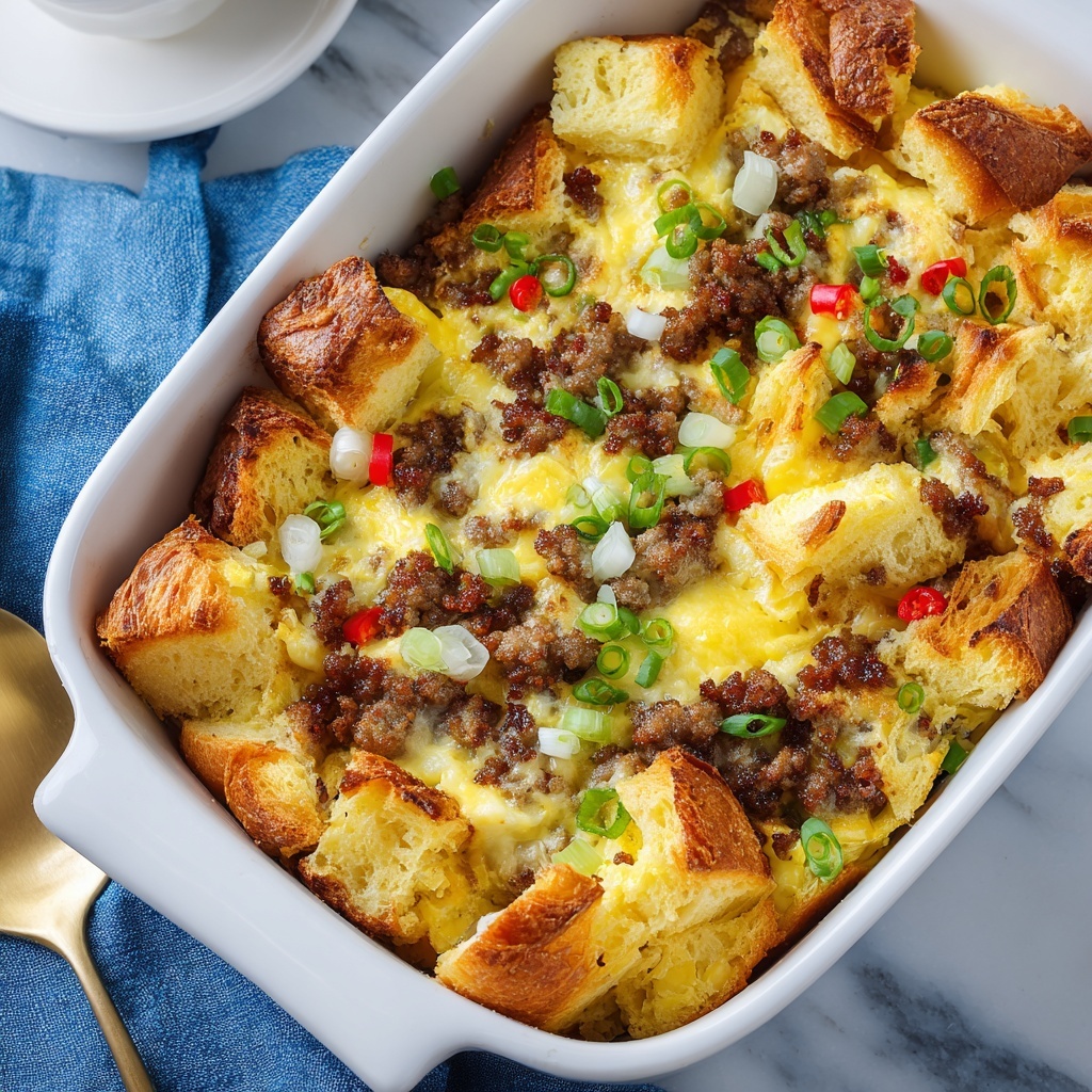 Croissant Breakfast Casserole Recipe - Recipe Image