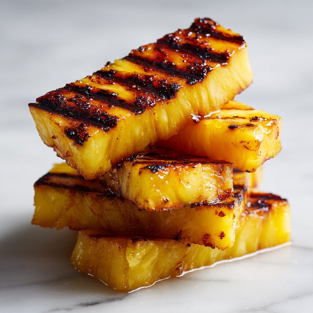 Caramelized Brown Sugar Cinnamon Grilled Pineapple Recipe - Recipe Image