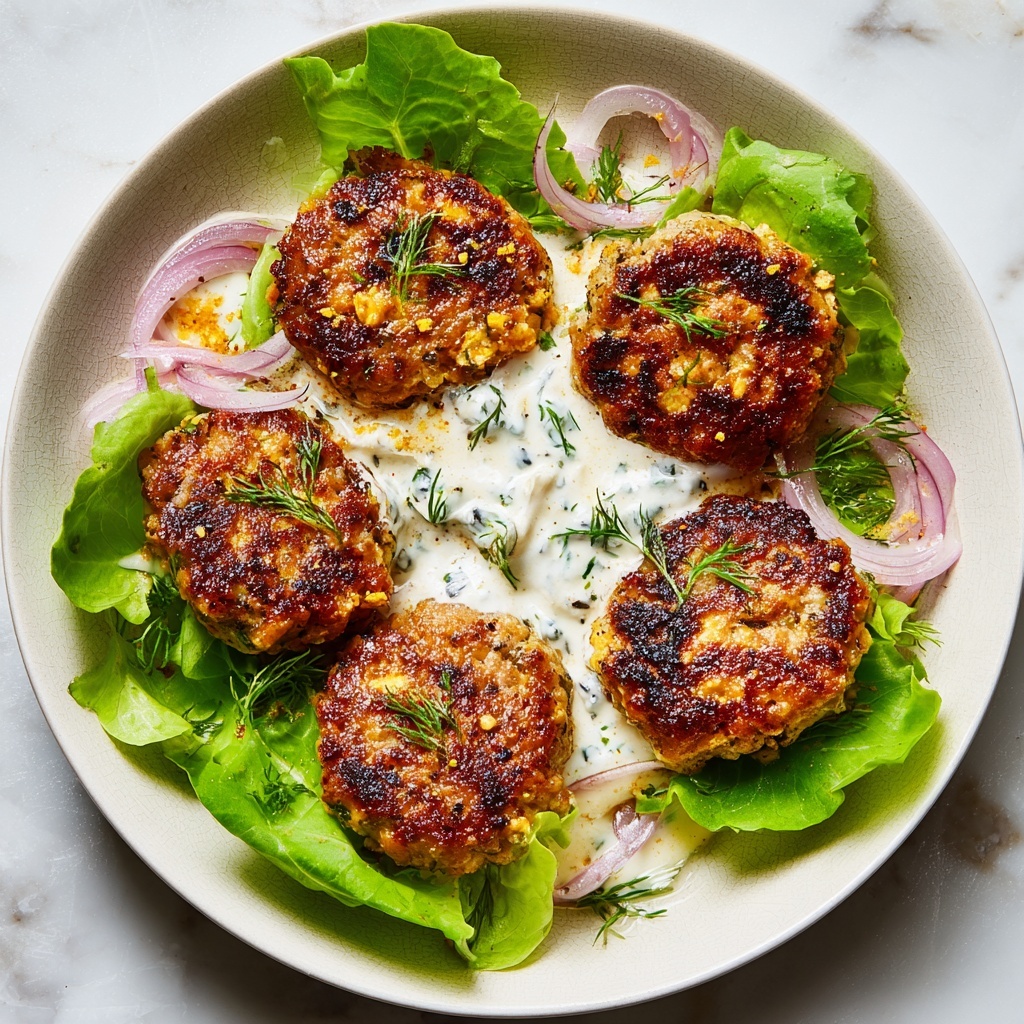 Greek Chicken Burgers Recipe - Recipe Image