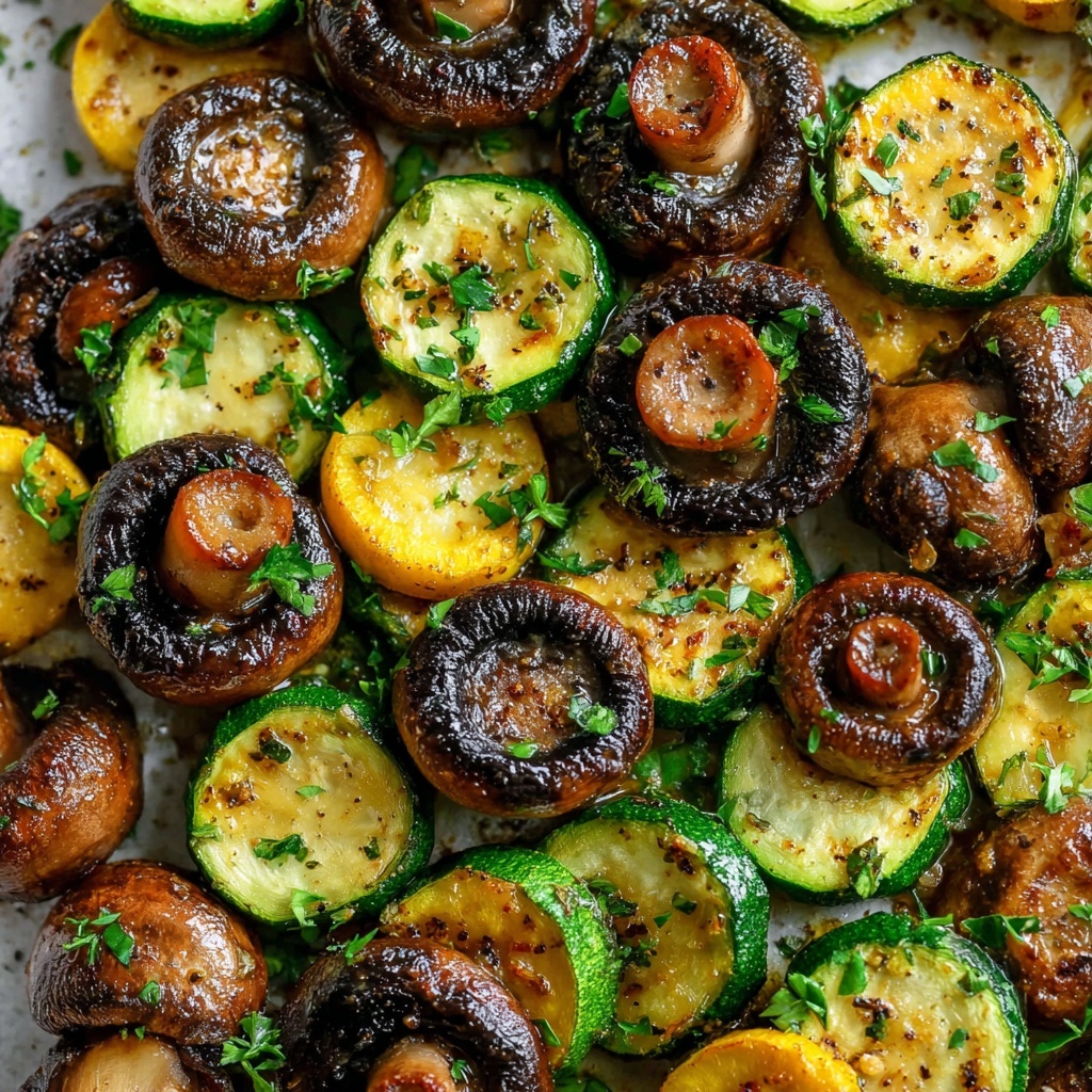 Pan-Fried Zucchini and Mushrooms Recipe - Recipe Image