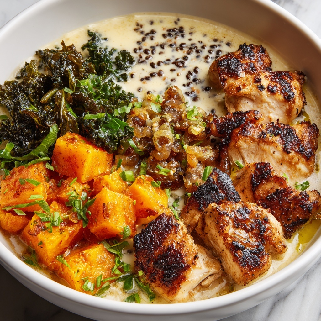 Chicken and Sweet Potato Bowls with Roasted Veggies Recipe - Recipe Image