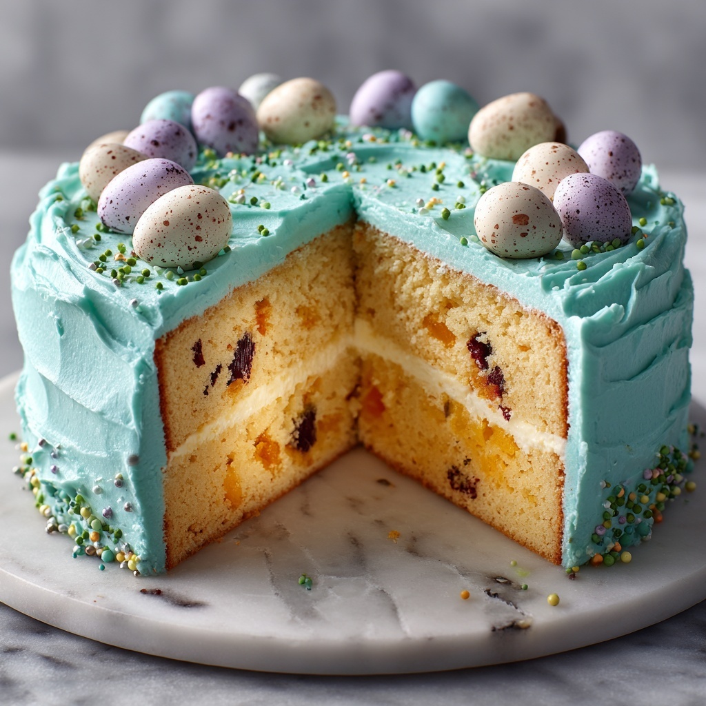 Speckled Robin’s Egg Cake Roll Recipe - Recipe Image