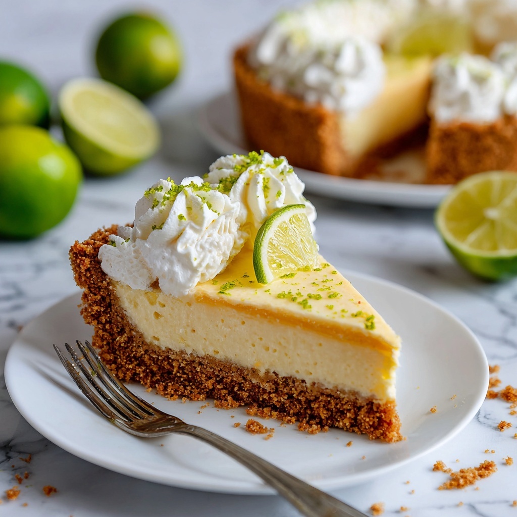 Key Lime Pie with Whipped Cream Recipe - Recipe Image