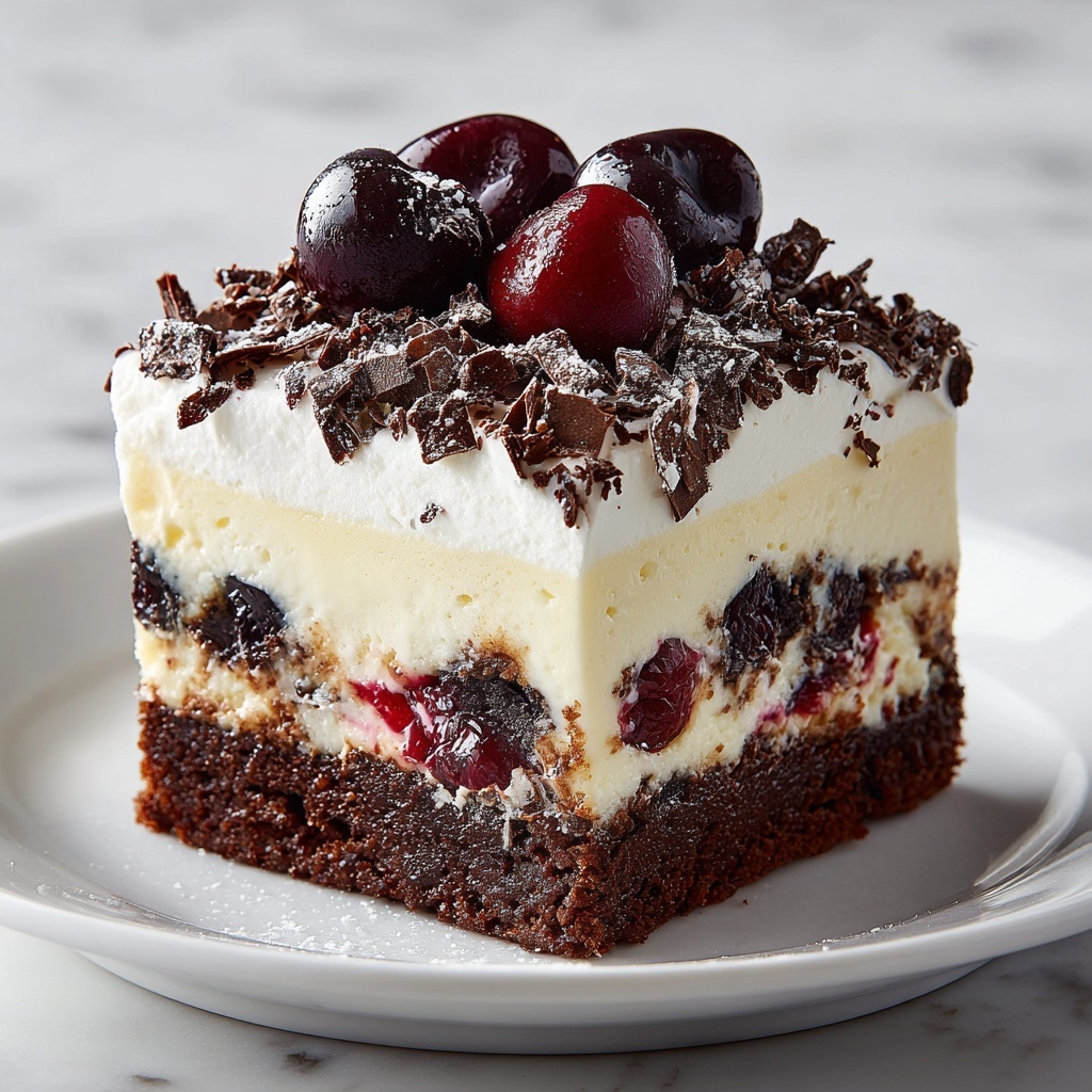 Chocolate Cherry Cheesecake Bars Recipe - Recipe Image