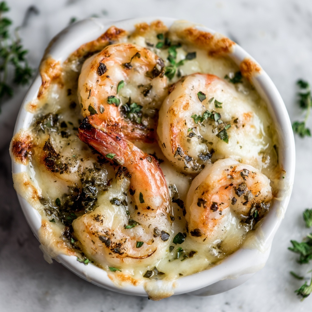 Garlic Shrimp Gratin Recipe - Recipe Image