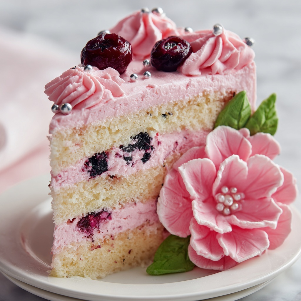 Hibiscus Bliss Cake Recipe - Recipe Image