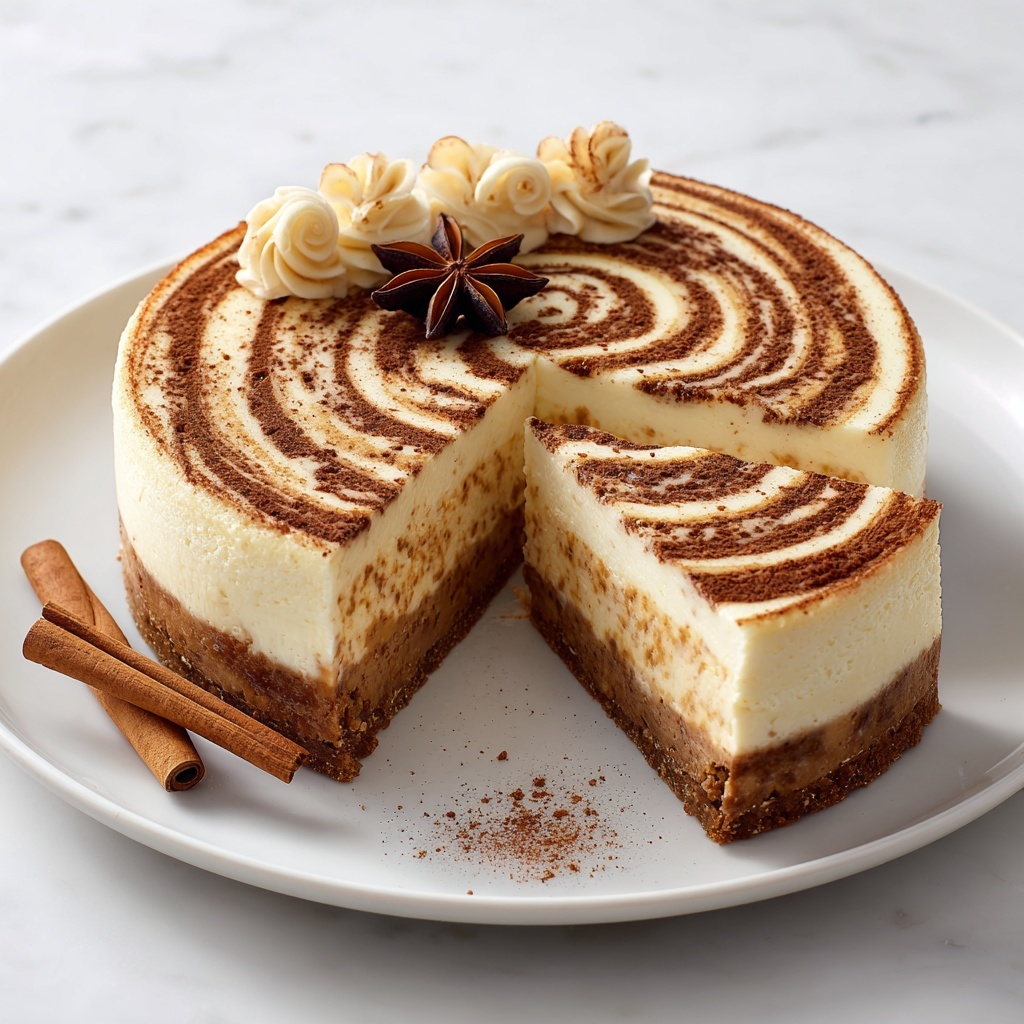 Cinnamon Roll Cheesecake Recipe - Recipe Image
