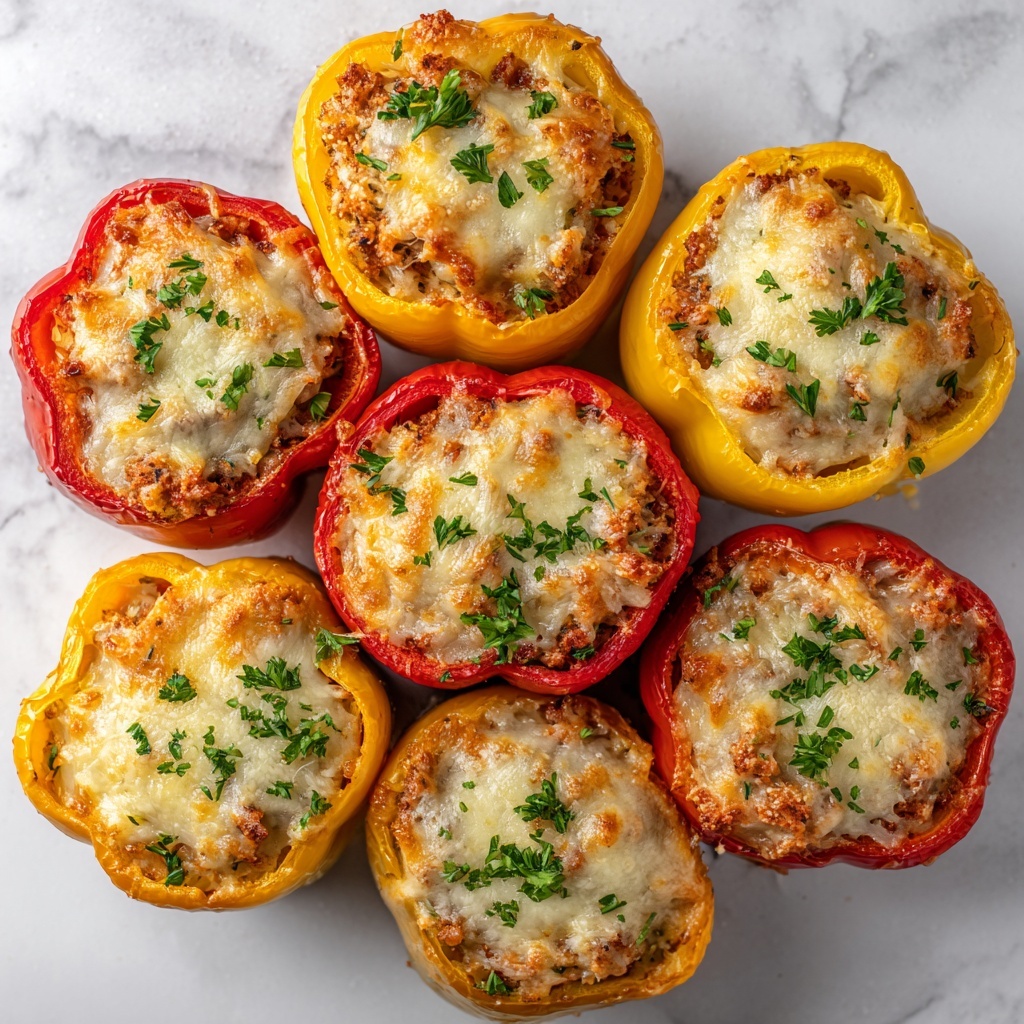 Cheesy Chicken Stuffed Peppers Recipe - Recipe Image