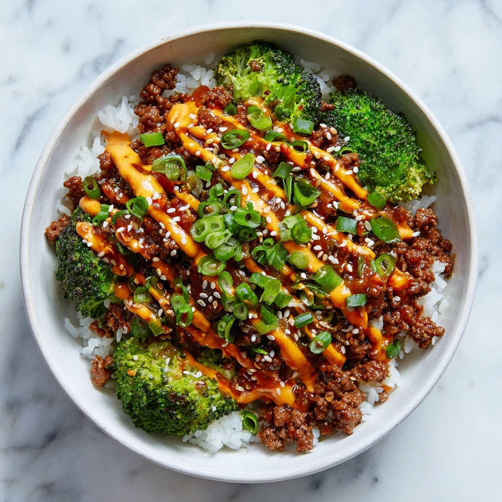 Teriyaki Ground Beef & Broccoli Bowl Recipe - Recipe Image
