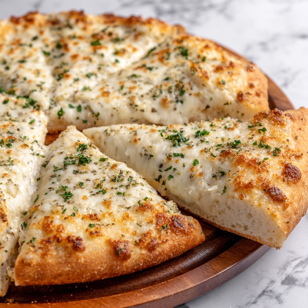 White Garlic Pizza Recipe - Recipe Image