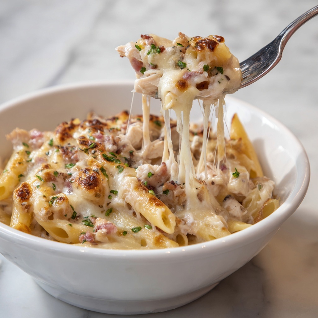 Chicken Alfredo Casserole Recipe - Recipe Image