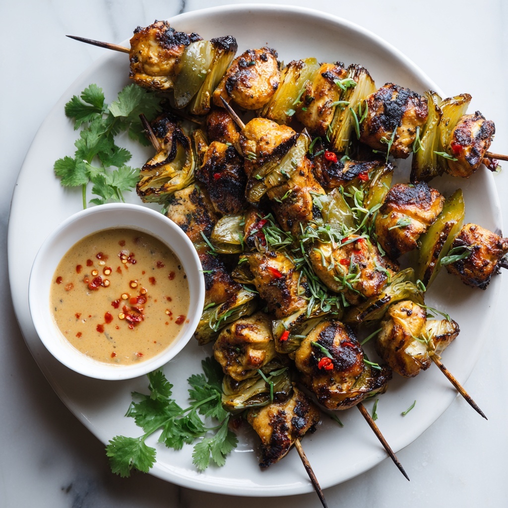 Grilled Thai Coconut Chicken Skewers Recipe - Recipe Image