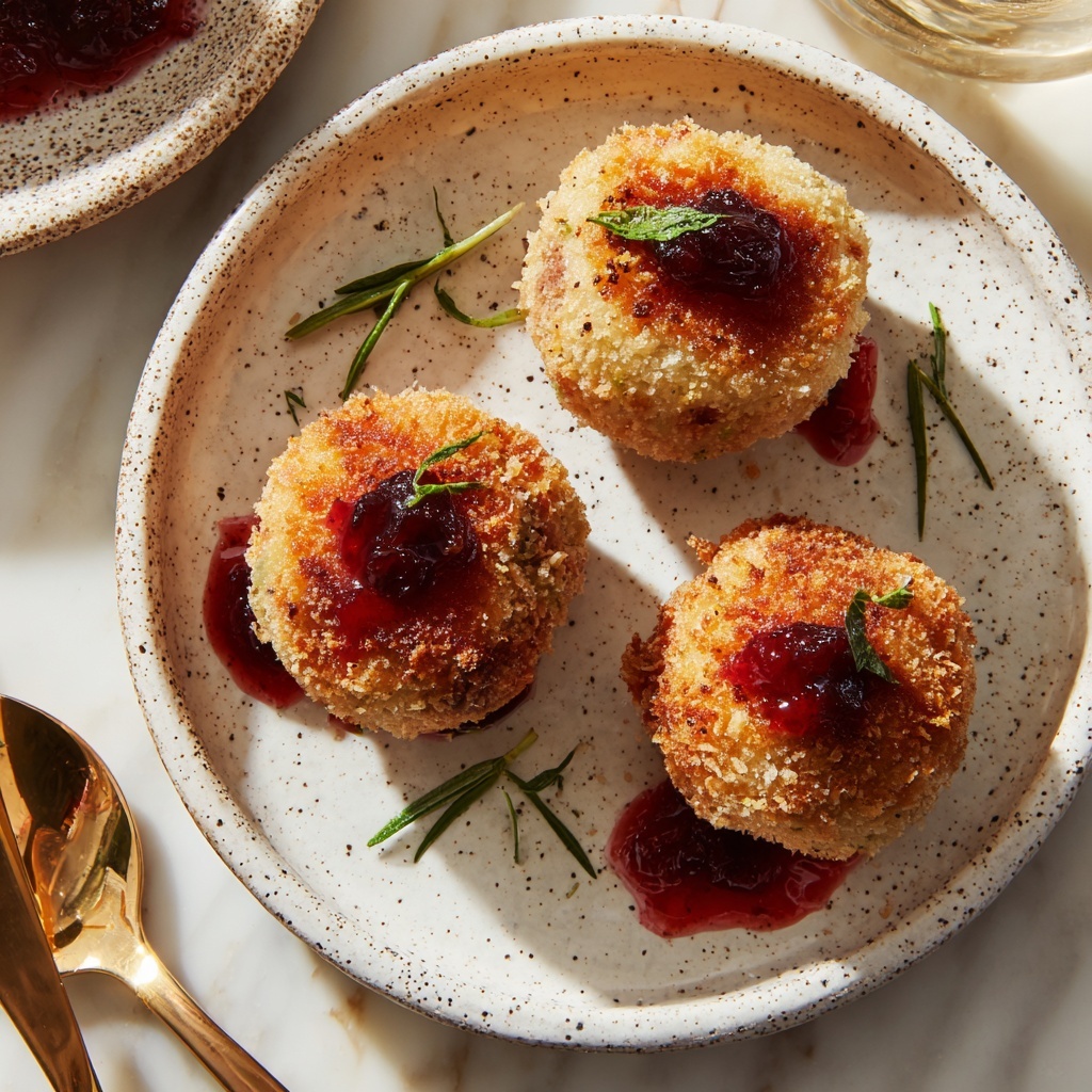 Sweet and Savory Goat Cheese Balls with Cranberries and Pecan Crust Recipe - Recipe Image