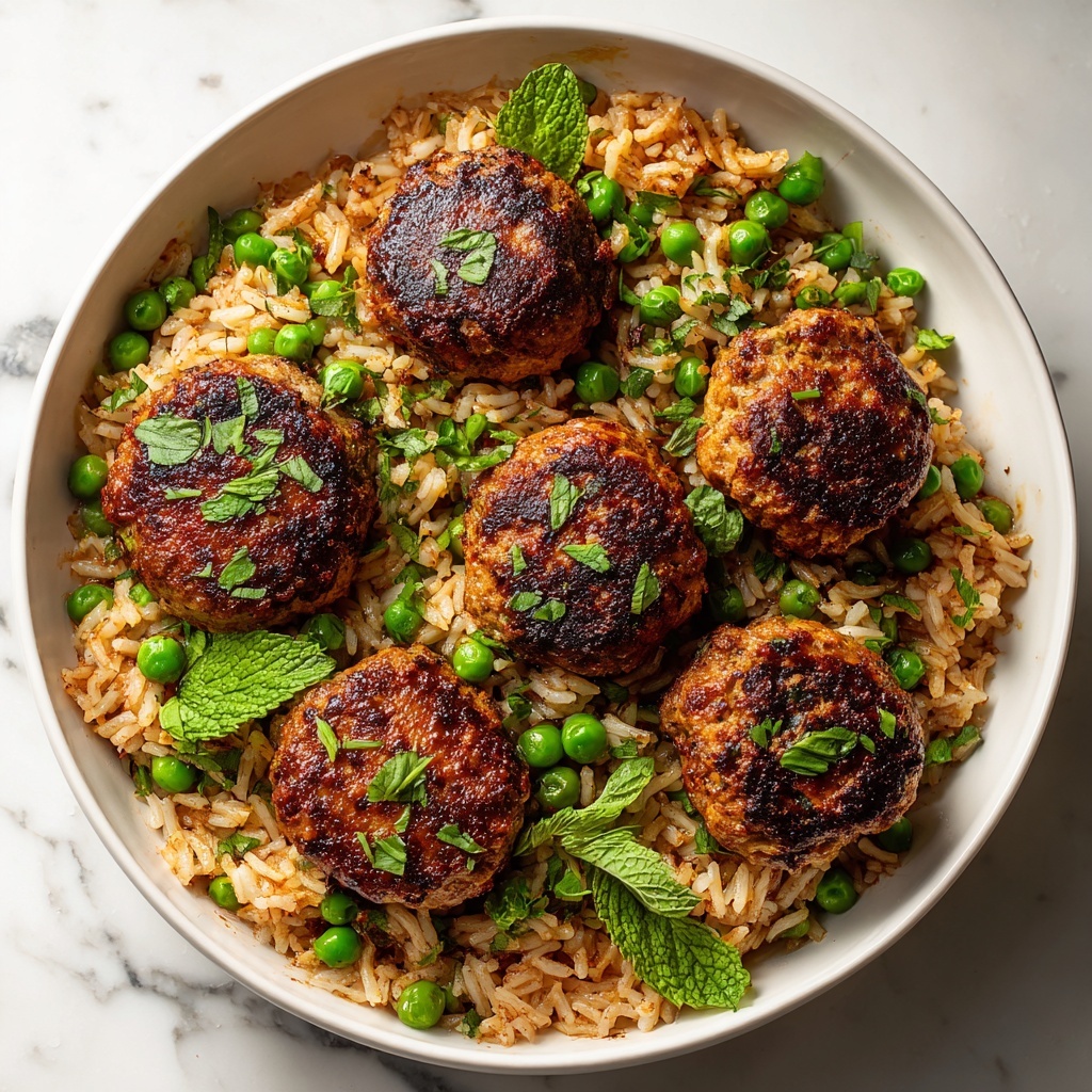 Meatballs and Rice in Tomato Sauce Recipe - Recipe Image