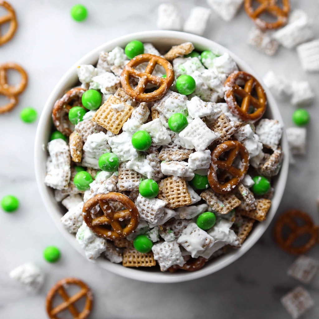 White Chocolate Pretzel Crockpot Christmas Candy Recipe - Recipe Image