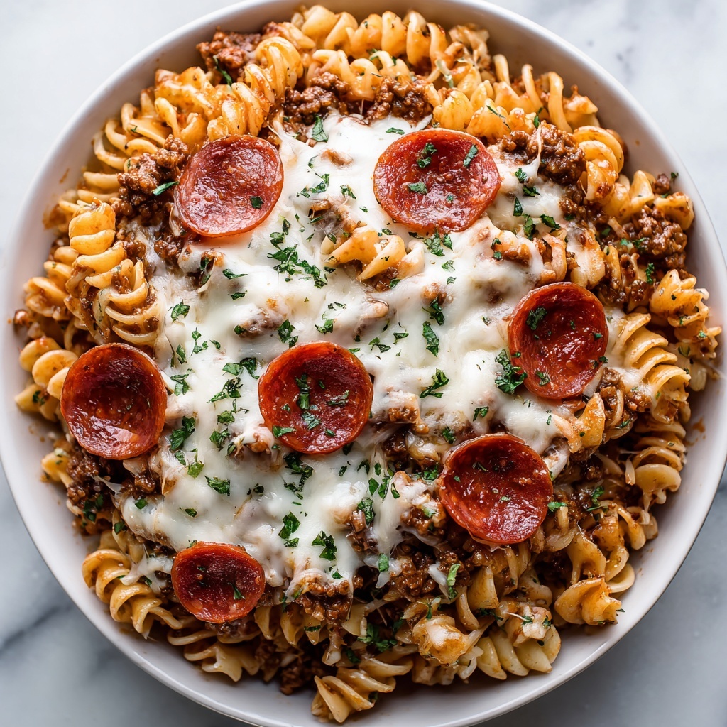 Pizza Pasta Casserole Recipe - Recipe Image