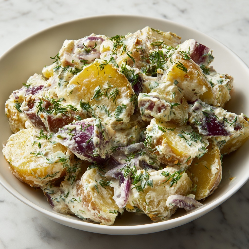 Smashed Roasted Potato Salad Recipe - Recipe Image