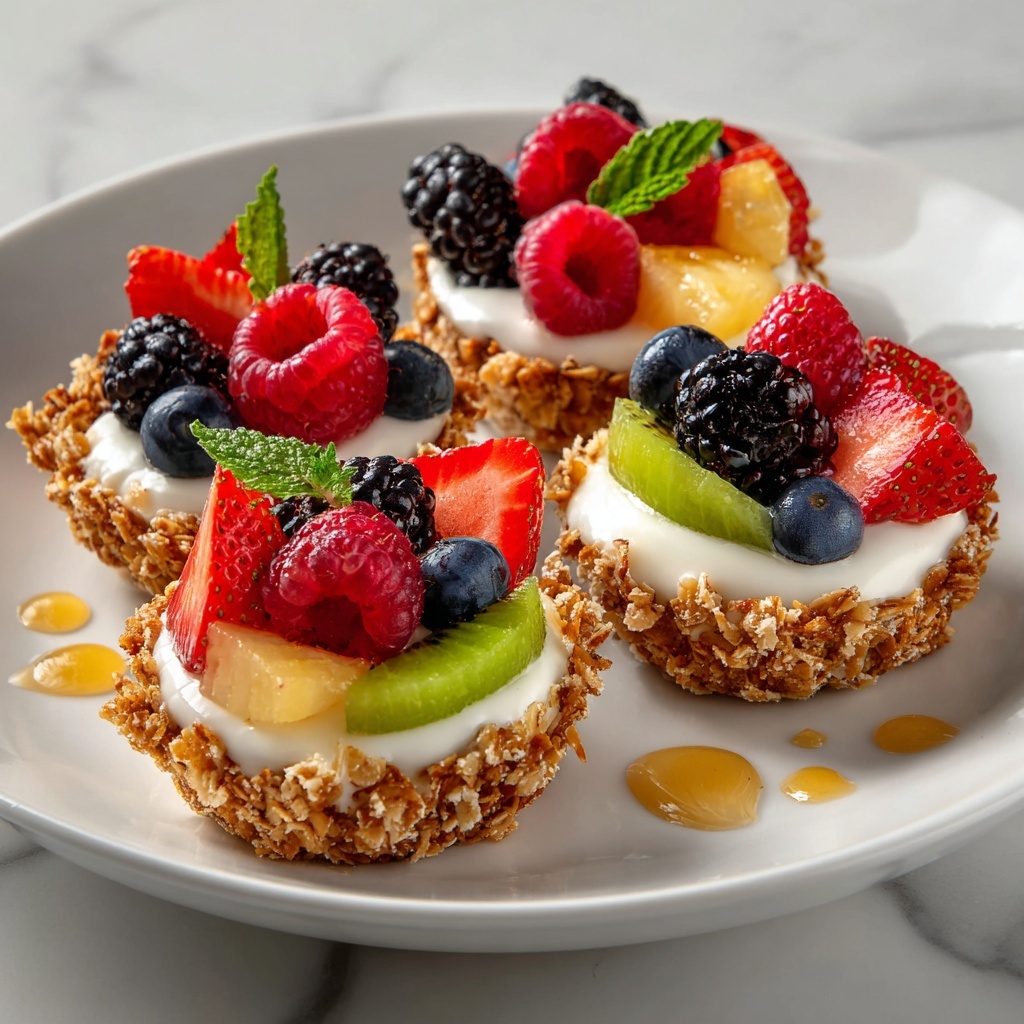 Breakfast Fruit Tarts with Fresh Berries and Cream Cheese Recipe - Recipe Image