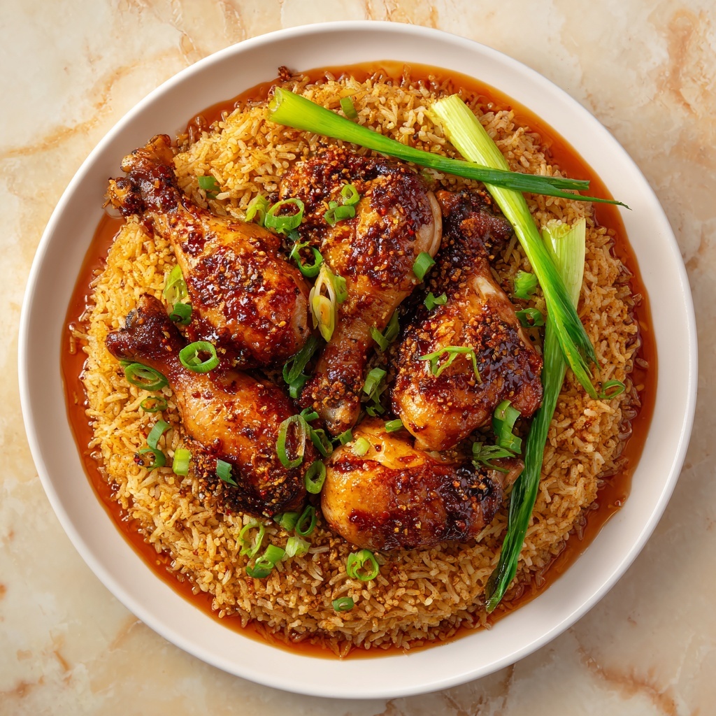 Gochujang-Braised Chicken with Crispy Rice Recipe - Recipe Image