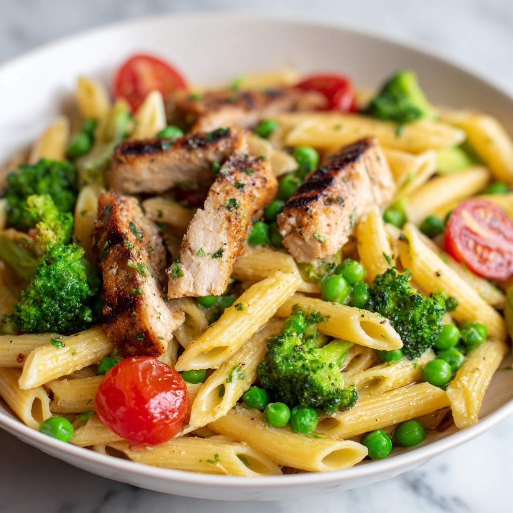 Chicken Pasta Primavera Recipe - Recipe Image