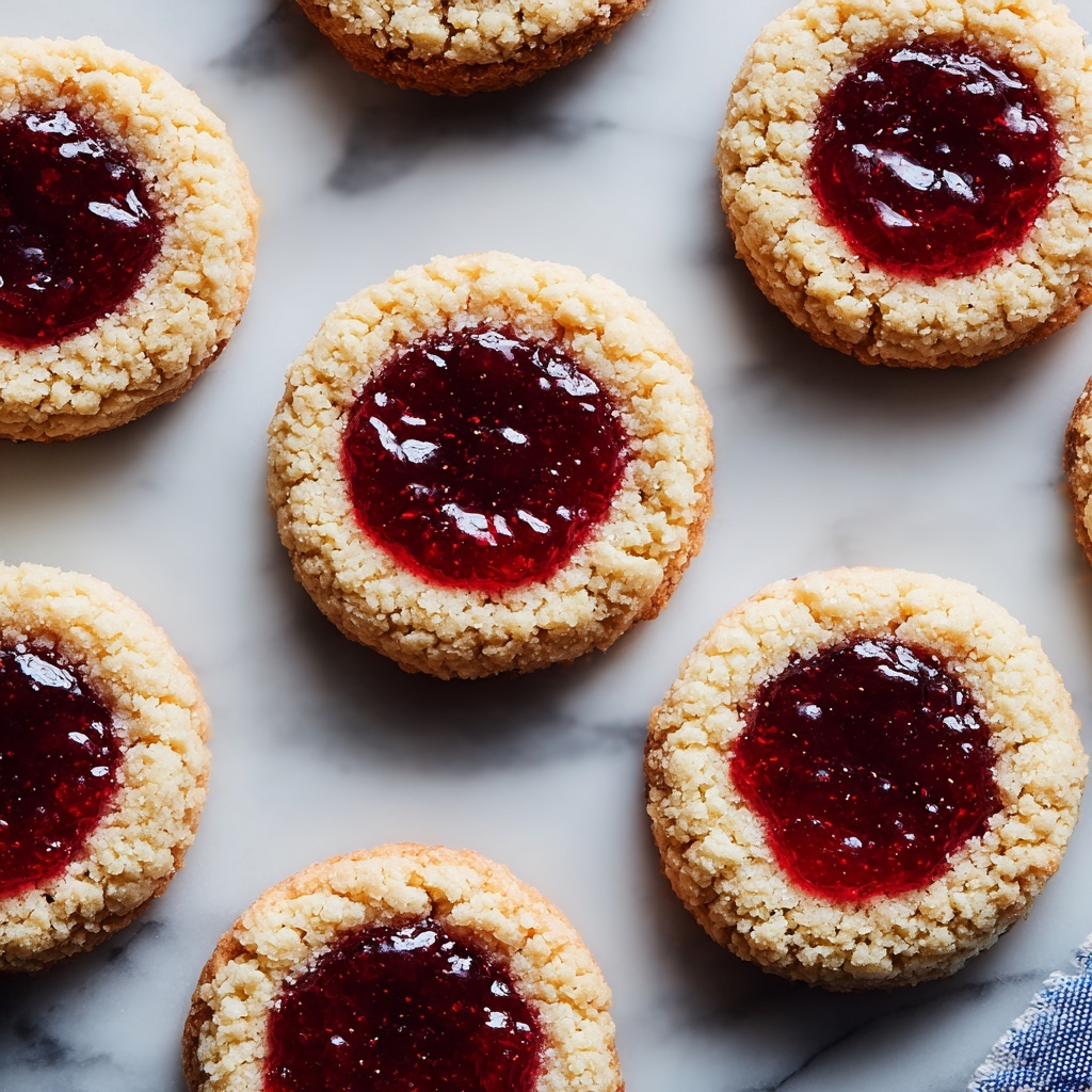 Thumbprint Cookies with Walnut and Raspberry Jam Recipe - Recipe Image