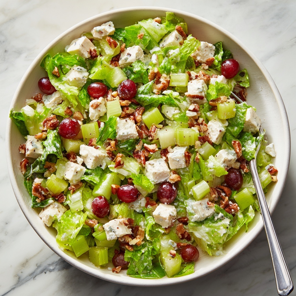 Creamy Greek Yogurt Waldorf Salad with Apples, Grapes, and Toasted Walnuts Recipe - Recipe Image