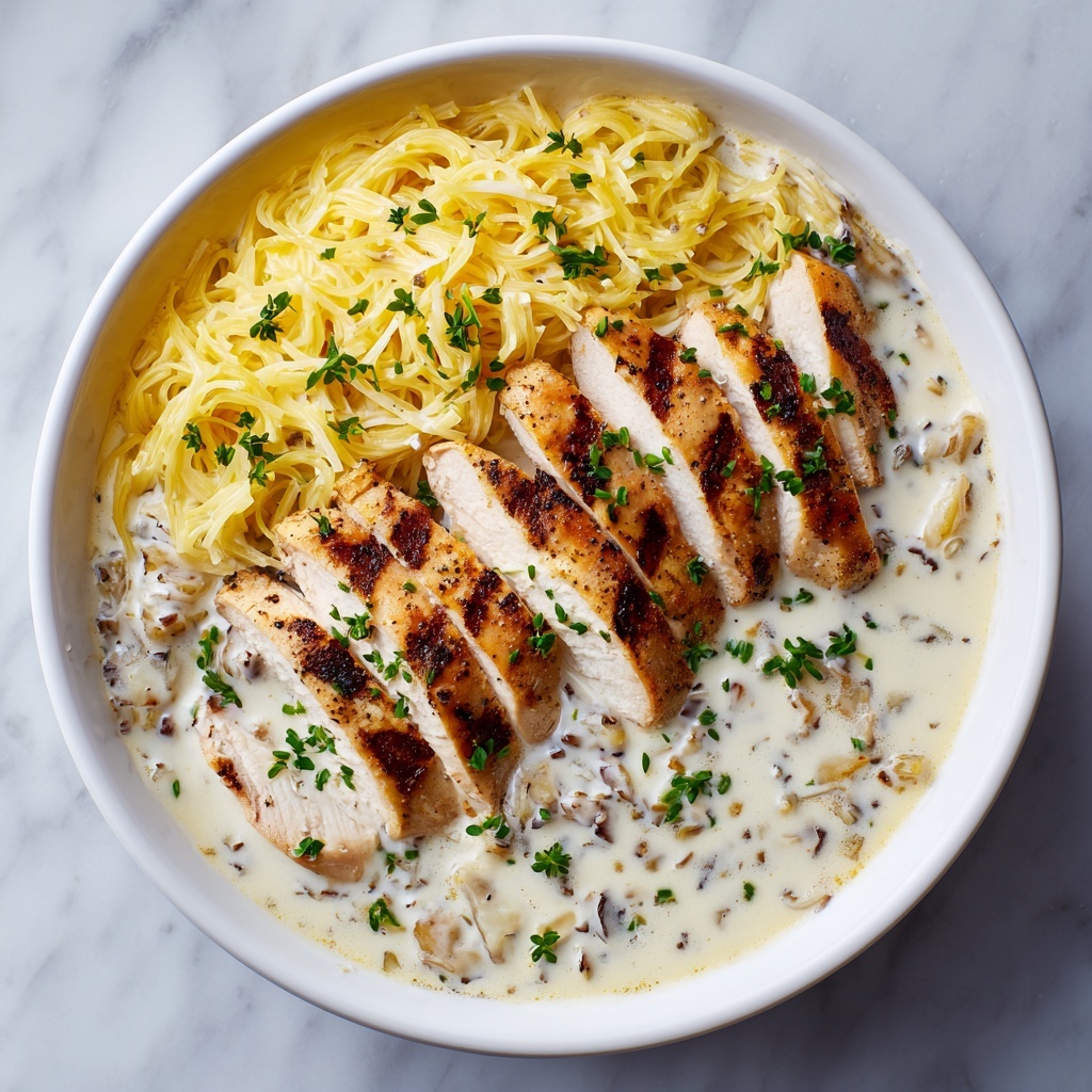 Creamy Chicken Pasta with Parmesan and Garlic Recipe - Recipe Image