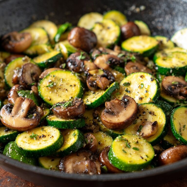 Skillet Zucchini and Mushrooms Recipe