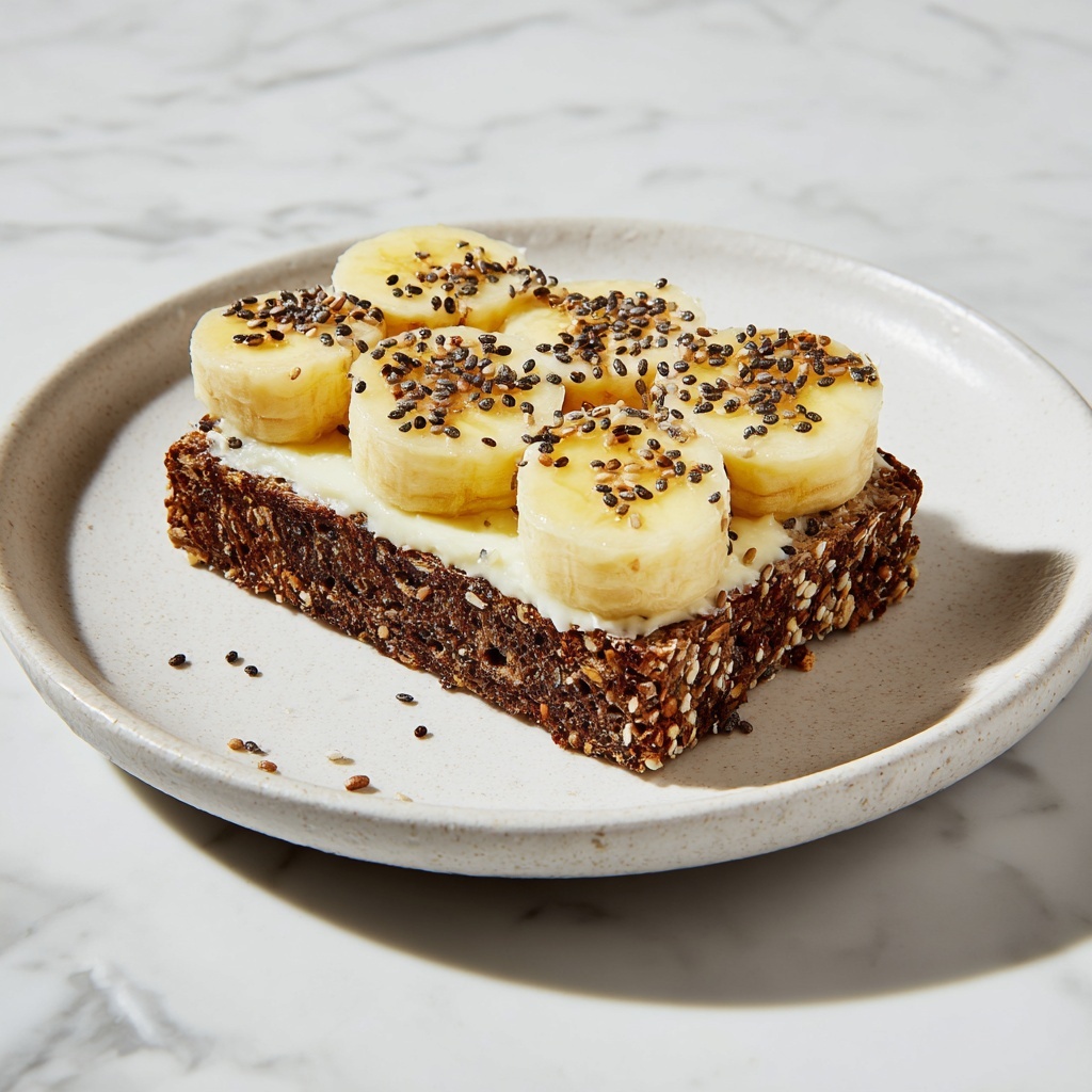 Protein Banana Bread with Sliced Bananas Recipe - Recipe Image