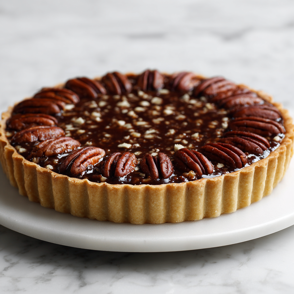 Chocolate Fudge Pecan Pie Recipe - Recipe Image