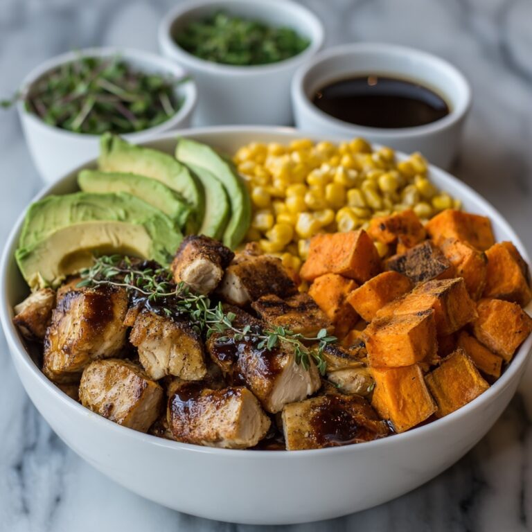 BBQ Chicken Sweet Potato Bowl Recipe