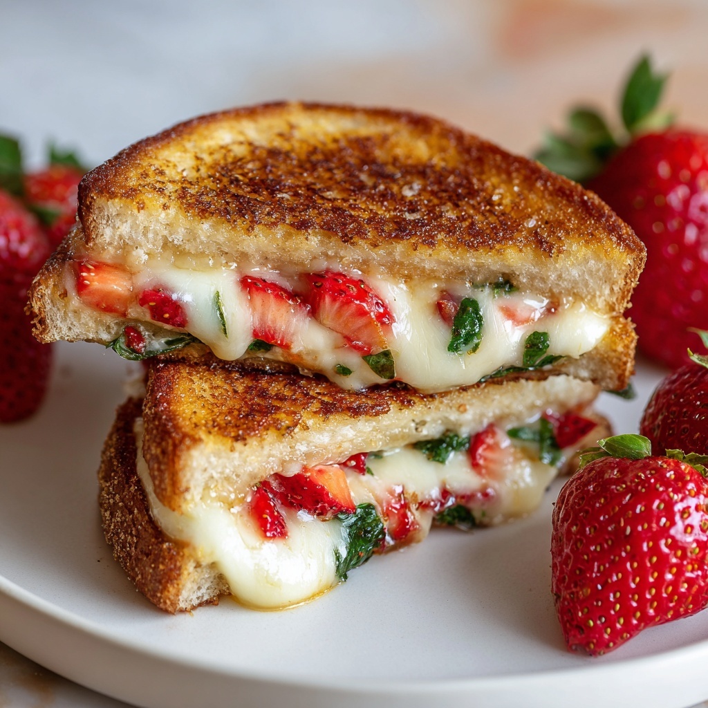Strawberry Balsamic Brie Grilled Cheese Recipe - Recipe Image