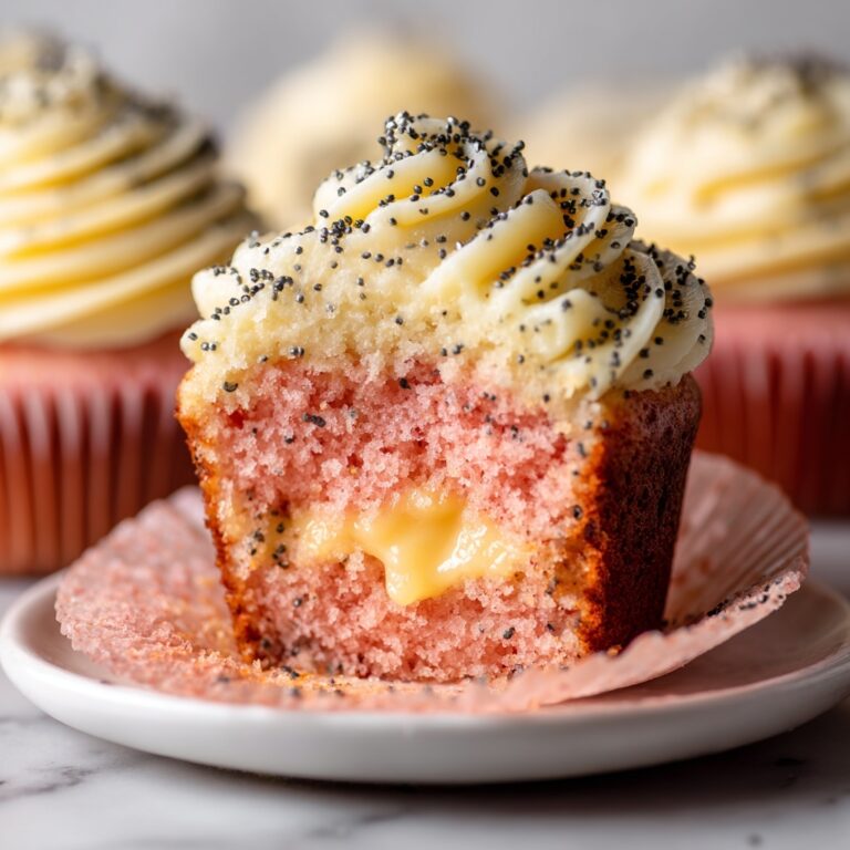 Lemon Poppy Seed Cupcakes with Lemon Curd Filling Recipe