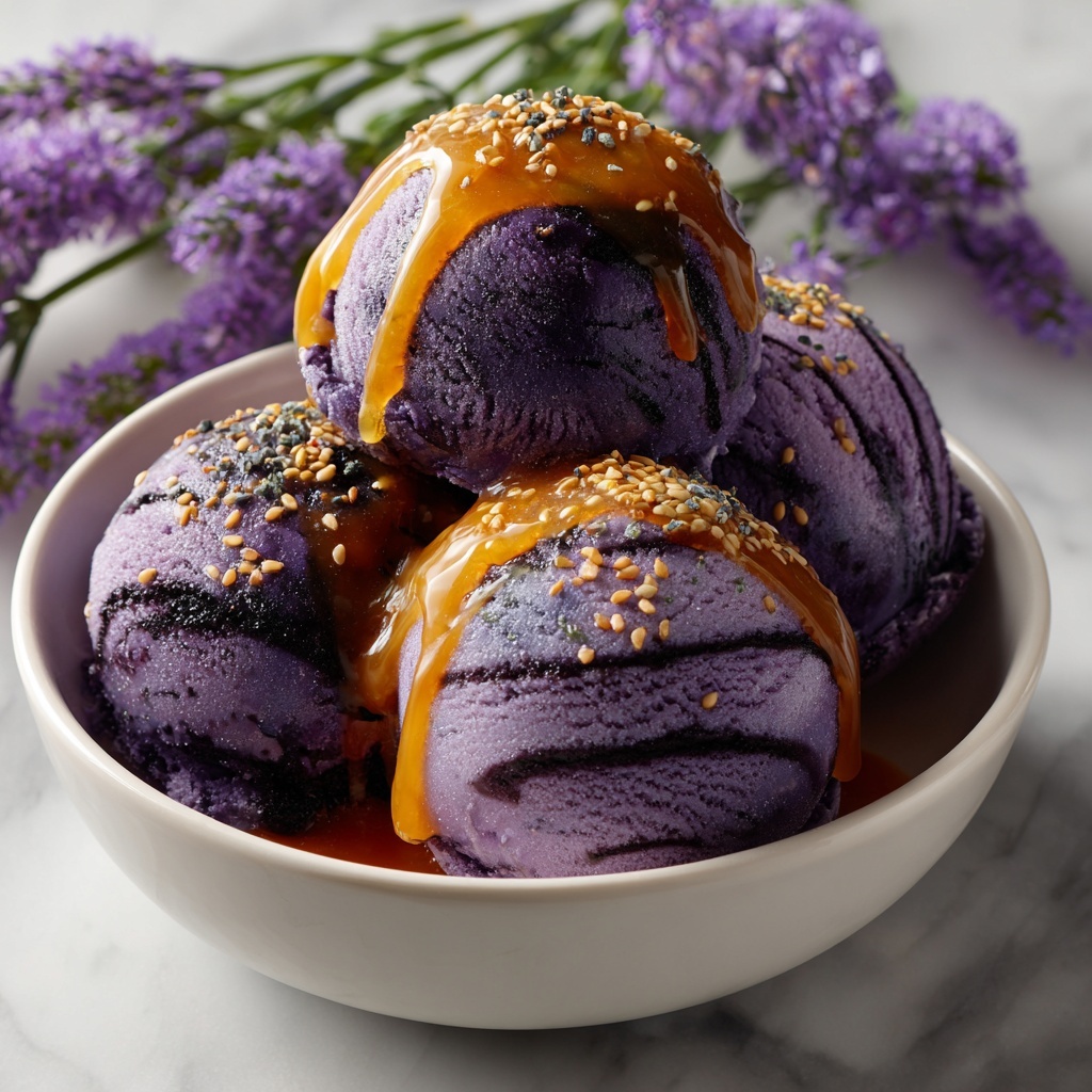Honey Lavender Ice Cream Recipe - Recipe Image
