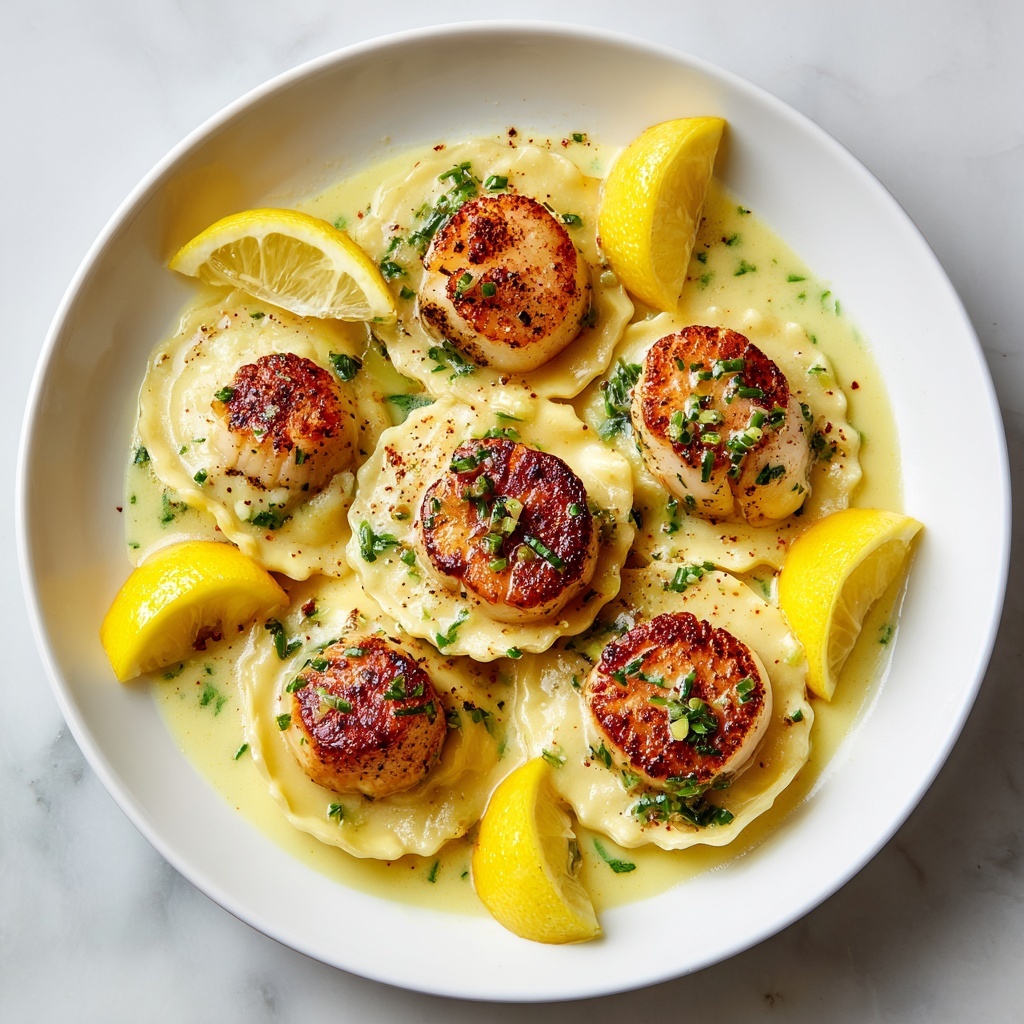 Lobster Ravioli with Lemon Butter Sauce Recipe - Recipe Image