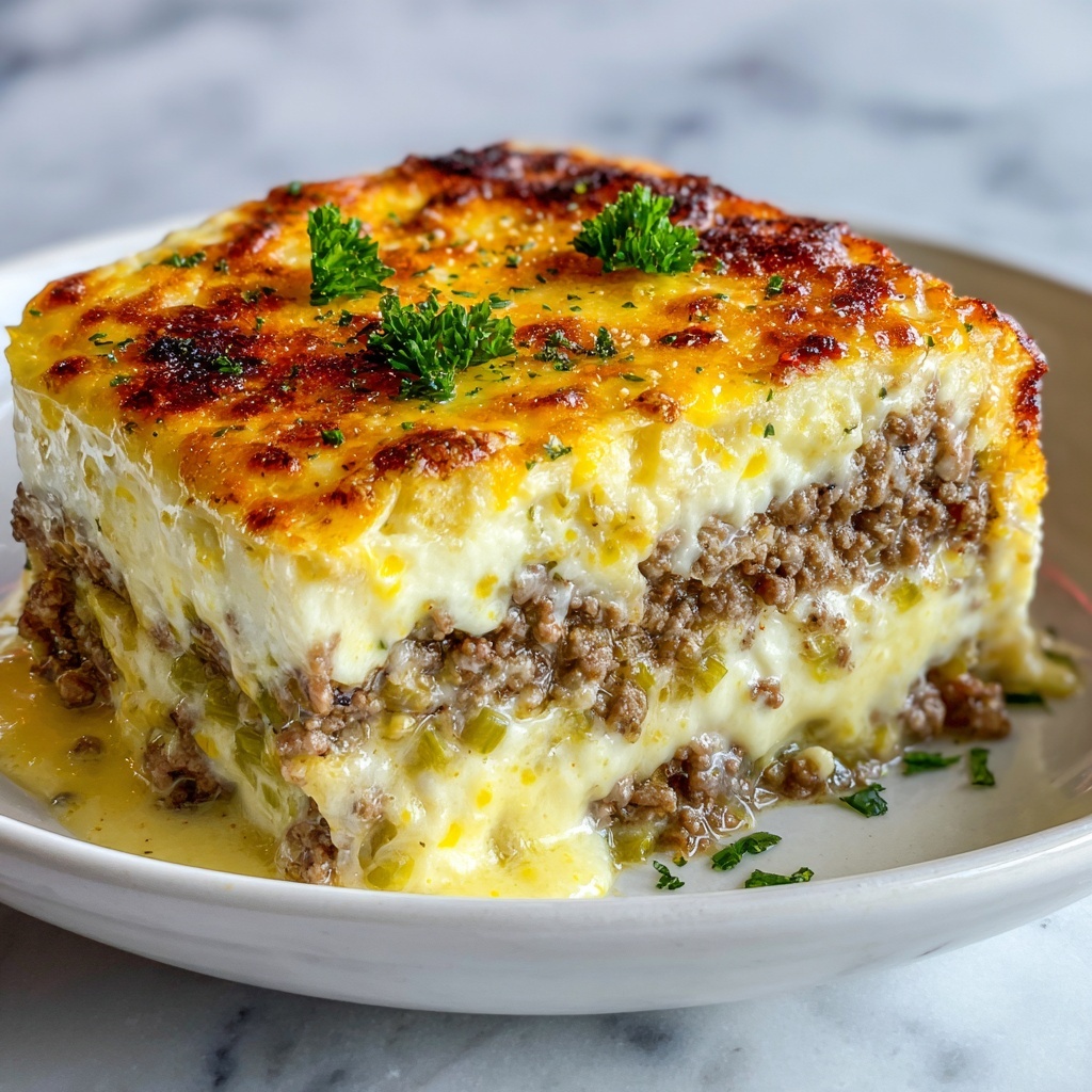 Creamed Cabbage and Ground Beef Casserole Recipe - Recipe Image