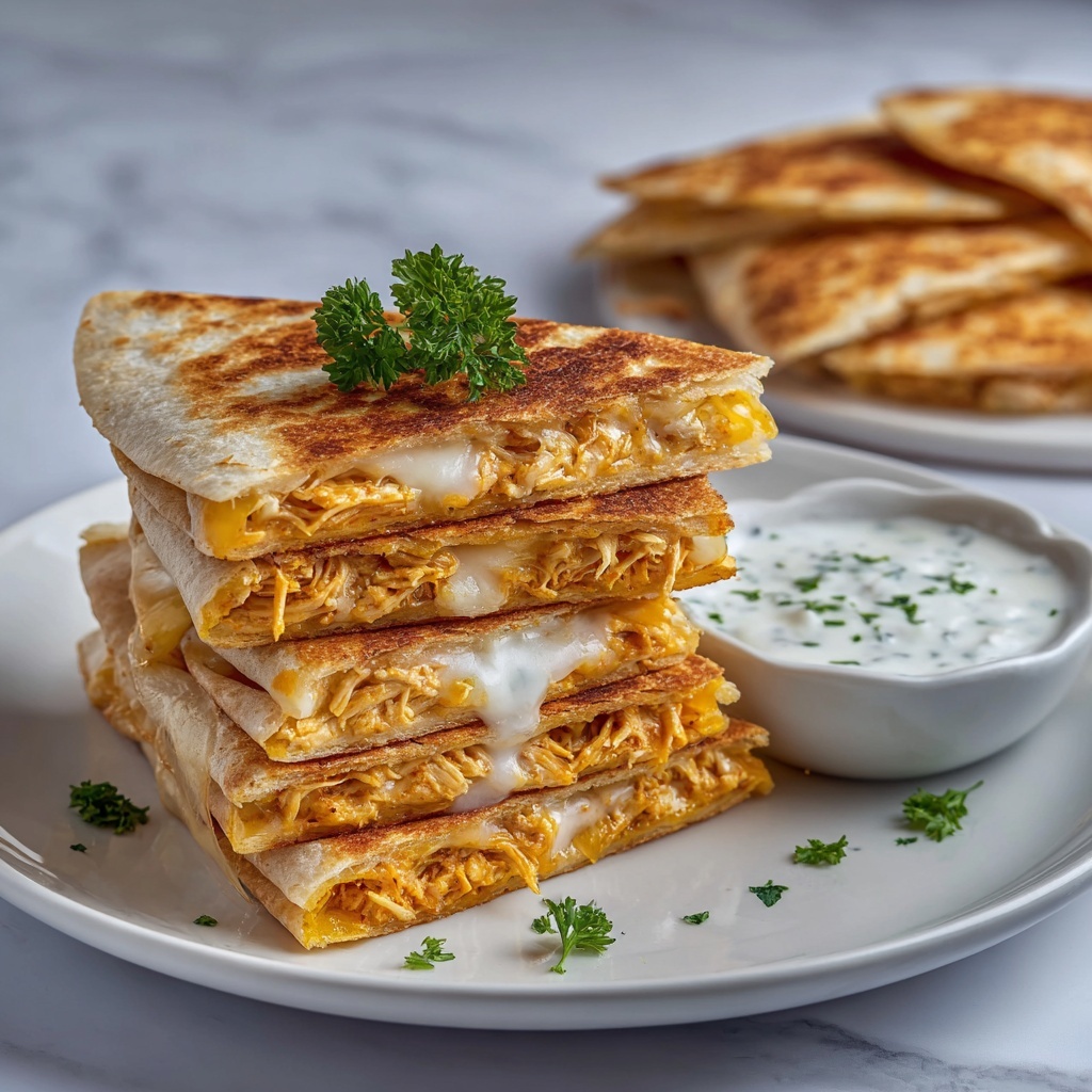 Buffalo Chicken Quesadillas Recipe - Recipe Image