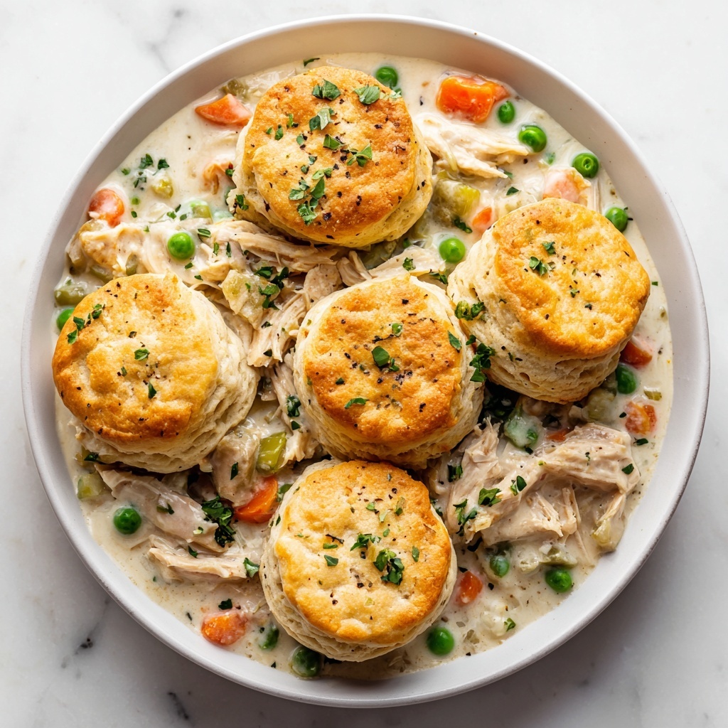 Chicken Pot Pie with Biscuit Topping Recipe - Recipe Image