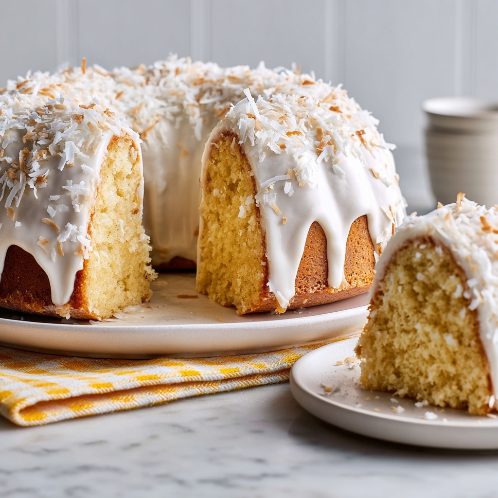 Tom Cruise Cake (White Chocolate Coconut Bundt Cake) Recipe - Recipe Image