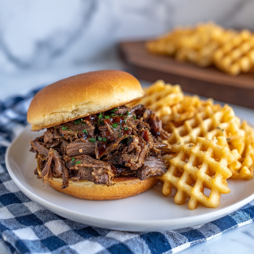 Slow Cooker Brisket with Chili Sauce, Coke, and Spiced Rub Recipe - Recipe Image