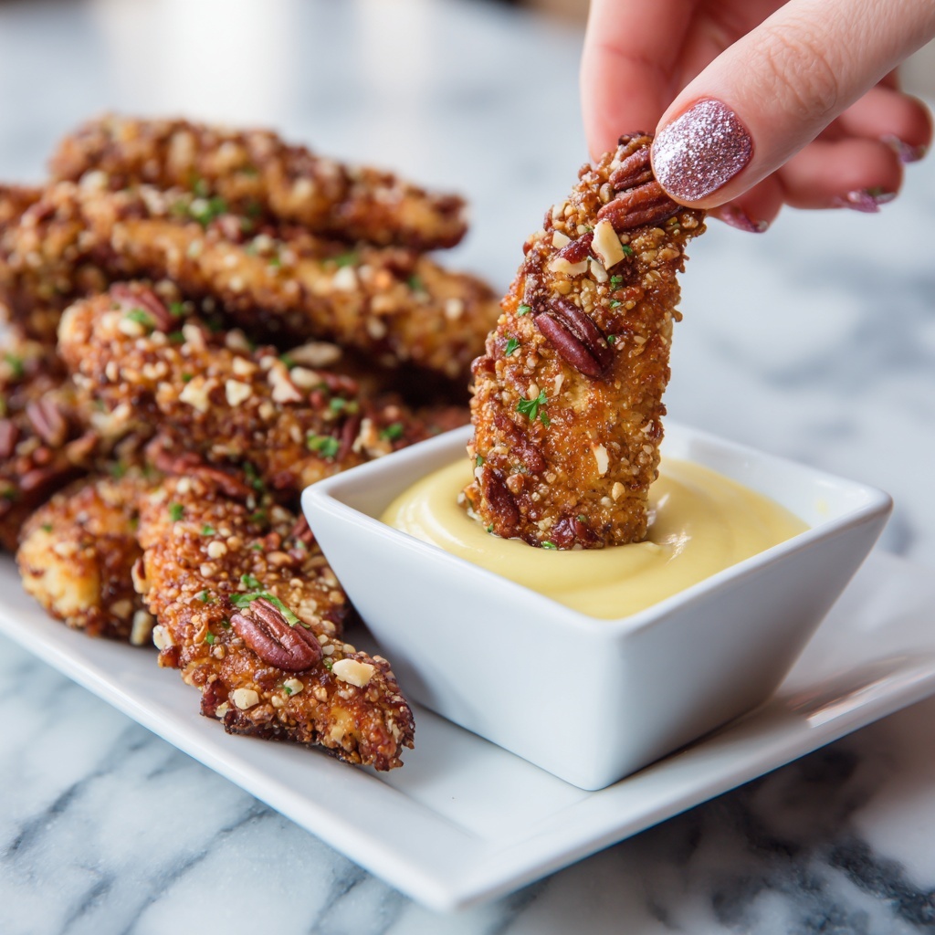 Air Fryer Pecan Chicken Tenders Recipe - Recipe Image