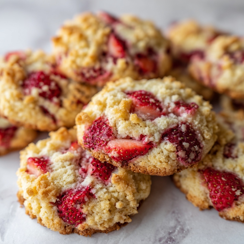Vegan Strawberry Shortcake Cookies Recipe - Recipe Image