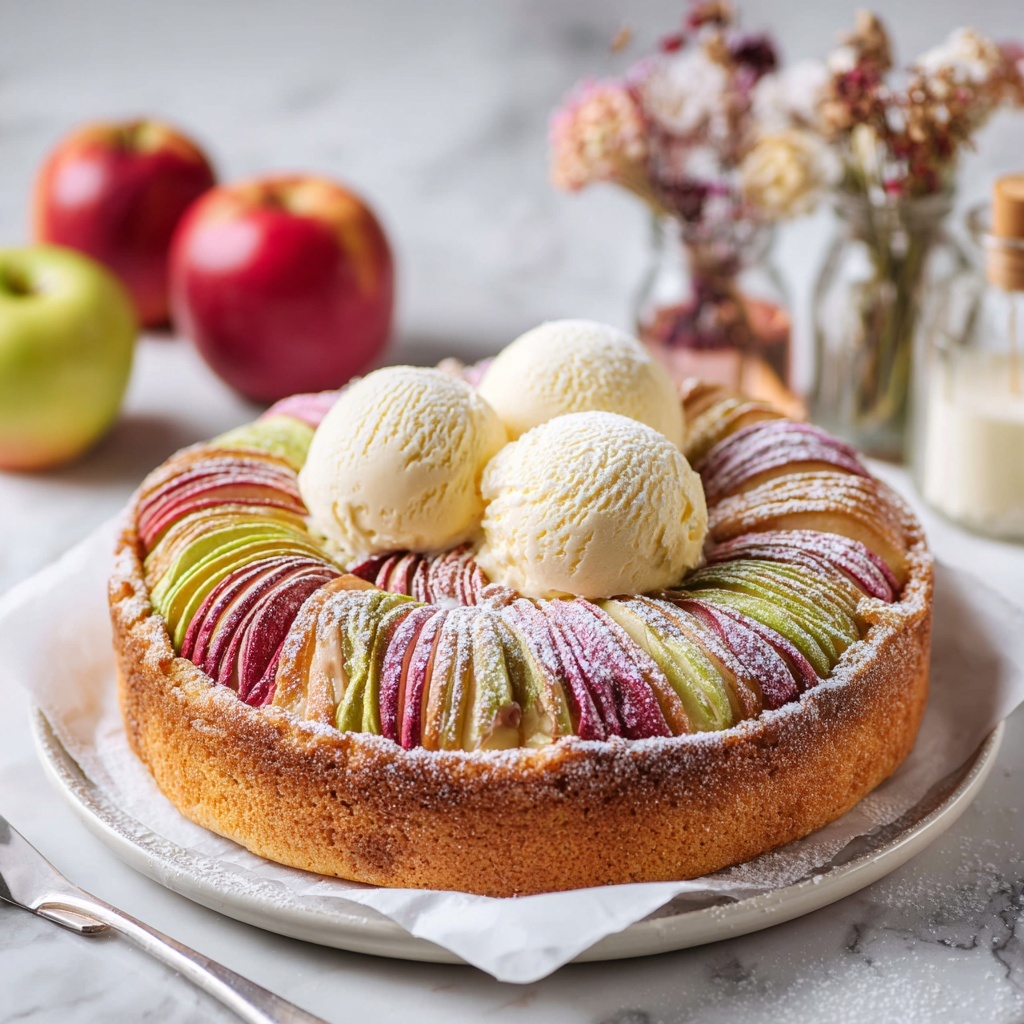 Easy Vegan German Apple Cake (Apfelkuchen) Recipe - Recipe Image