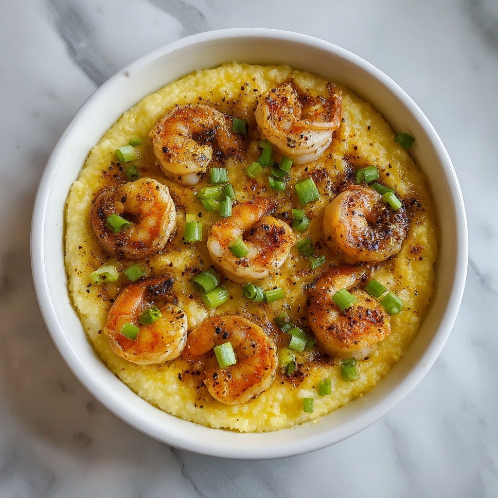 Creamy Shrimp and Grits Casserole with Cheddar Crust Recipe - Recipe Image