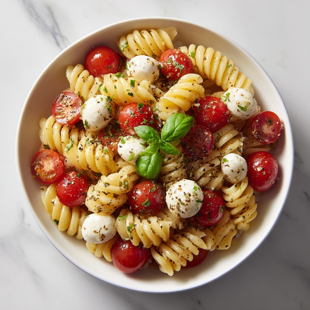 Caprese Pasta Salad: A Fresh and Flavorful Summer Recipe - Recipe Image